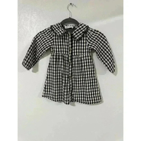Zara Girls Dress with‎ Peter Pan Collar, 2-3T - Picture 1 of 4